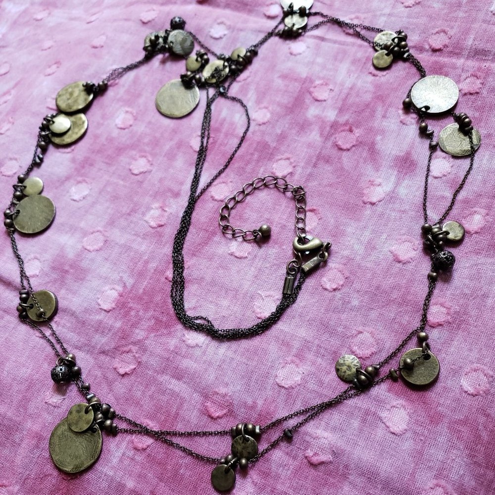 Vintage inspired by ancient coin necklace